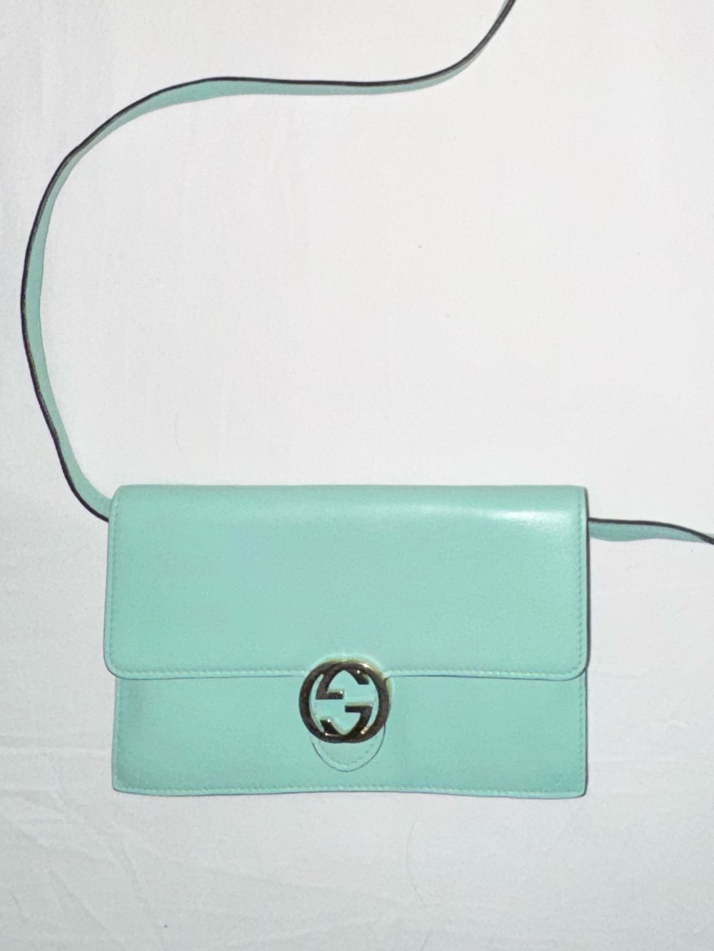 Gucci Icon Wallet on Strap Interlocking G Logo Wristlet